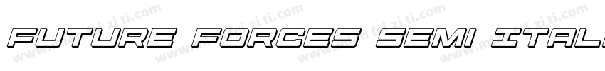 Future Forces Semi Italic字体转换